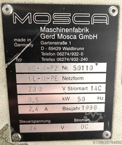 Pántológép Mosca RO-M-P2