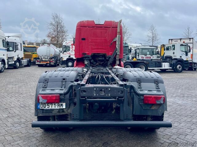 Fahrgestell mit Fahrerhaus Scania R580 V8 6x4,RETARDER, FULL SPRING! hub reducti...