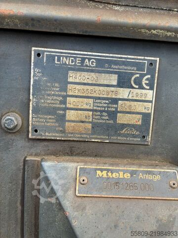 Dieselstapler Linde H 40 D // wenig Std. // 3. & 4. Ventil // Drehgerä