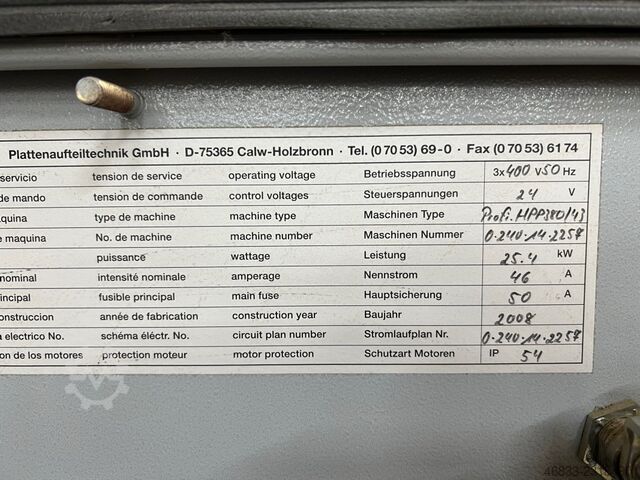 เครื่องตัดแผ่นไม้พร้อมระบบจัดเก็บแผ่น HOLZMA HPP 380/43/43 + Bargstedt TLF 410