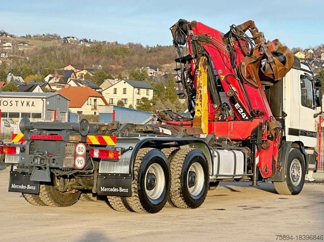 Камион с кука за контейнери MERCEDES-BENZ ACTROS 3340 * ABROLLKIPPER * EPSILON E245ZA /6x4