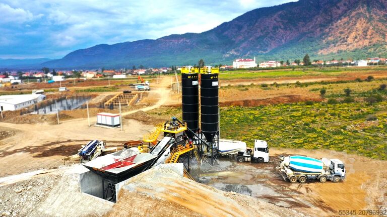 Mobilná betonáreň FABO Mobile Concrete Mixing Plant 100m³/h Mobile Concrete Batching Plant