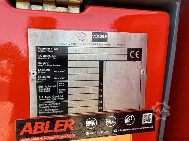 Trạm trộn nhựa đường VÖGELE Super 1800-2 Nivellierung 650cm Arbeitsbreite