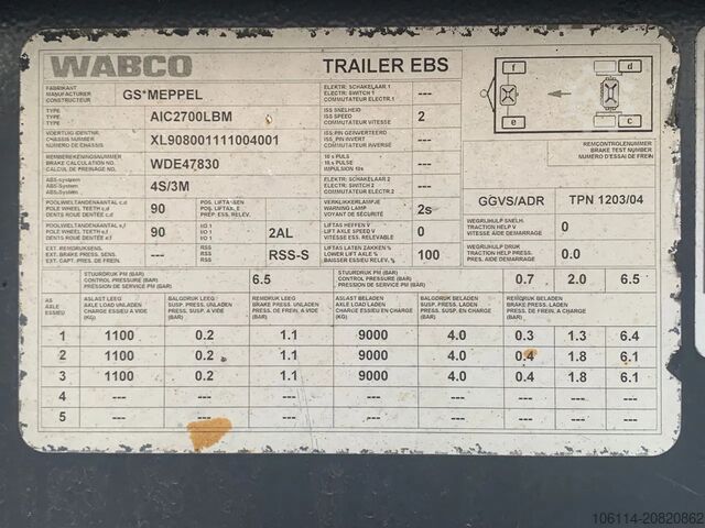 Konttikuljetukset GS Meppel 27 ton / dubbele banen.