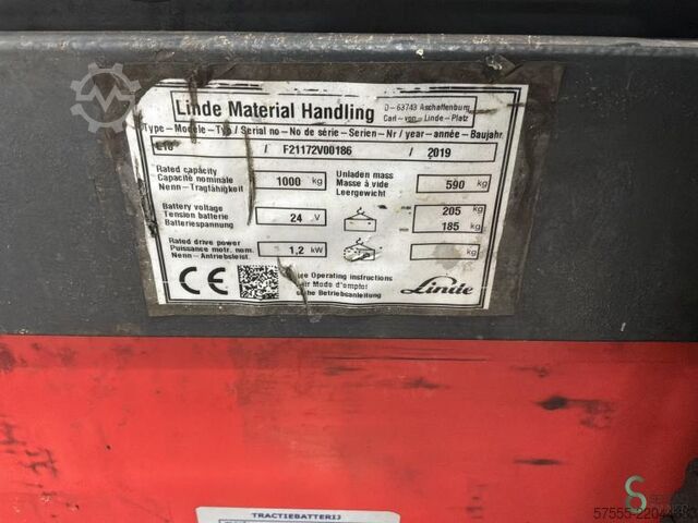 Carretilla elevadora Linde L10