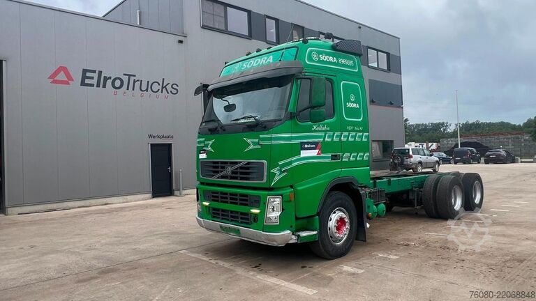 Chassis med førerhus Volvo FH 520 (6X4 / LONG CHASSIS / FRONT STEEL)