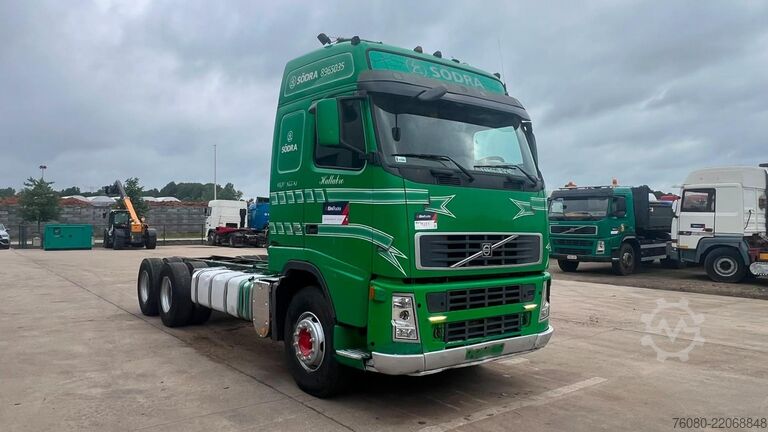 Chassis med førerhus Volvo FH 520 (6X4 / LONG CHASSIS / FRONT STEEL)