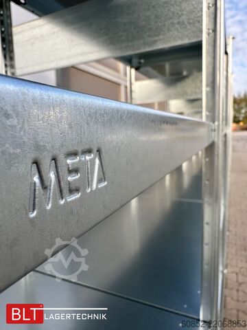 Modulreol ca. 60,06 lfm. Fachbodenregale META H: 200 cm T: 60 cm , 150 kg pro Ebene