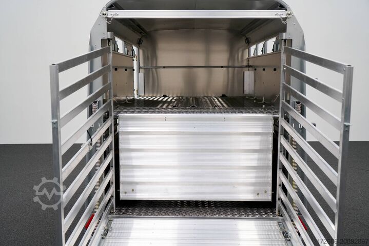 ремарке за добитък Ifor Williams TA5 | 8x6 | DOPPELSTOCK 241X156X183CM VIEHANHÄNGER | 2X LÜFTUNG