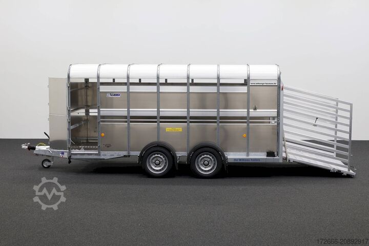 Veewagen Ifor Williams TA510 | 14x6 | RAMPE-/TÜR-KOMBI 434X178X183CM VIEHANHÄNGER | 2X LÜFTUNG