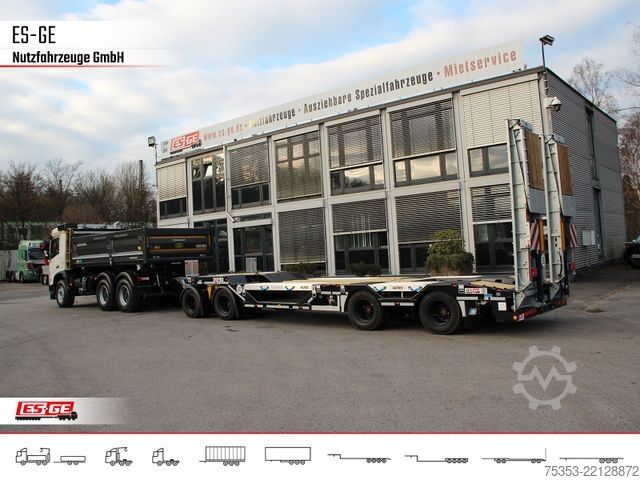 低平板挂车 SCHWARZMÜLLER Tieflader mit gekröpftem Plateau