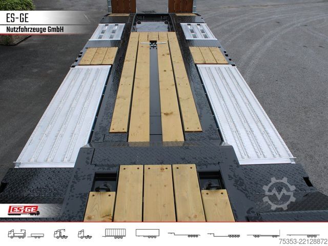 低平板挂车 SCHWARZMÜLLER Tieflader mit gekröpftem Plateau
