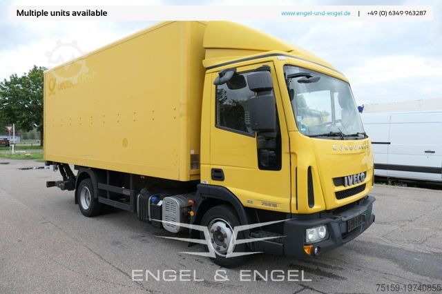 רכב קופסא iveco EuroCargo ML 75 E 16 P LBW LUFT AUTOMATIK