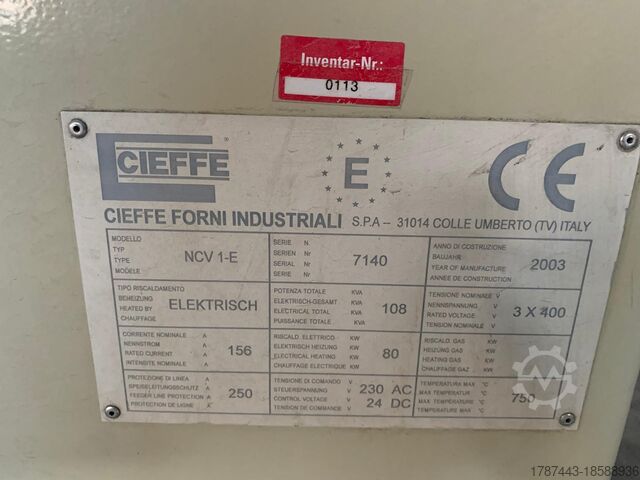 Kalící pec / závada Cieffe NCV 1-E