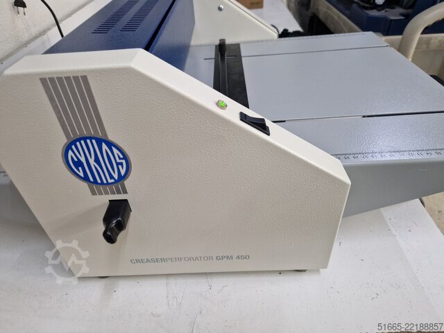 溝切りおよび穿孔機 Cyklos GMP 450 Creaser and Perforator