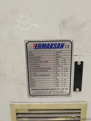 Wycinarka laserowa Ermak LM 4040
