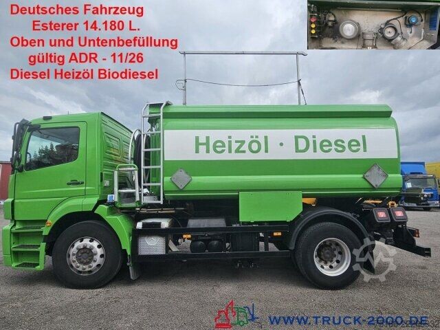 Camión cisterna Mercedes-Benz 1828 Esterer 14180L Diesel/Heizöl Oben/Unten ADR