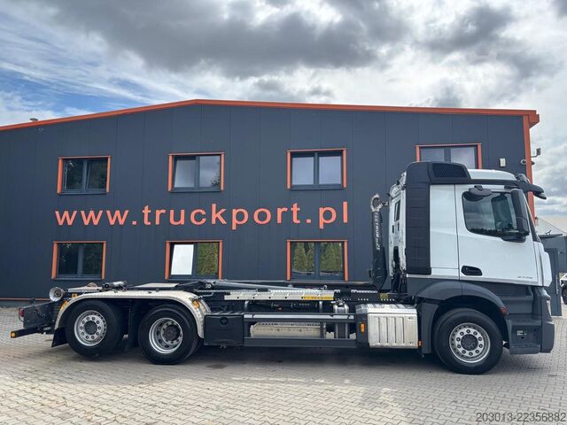 रोल-ऑफ टिपर ट्रक MERCEDES-BENZ Actros 2745 6x2 Abrollkipper Meiller RS2170
