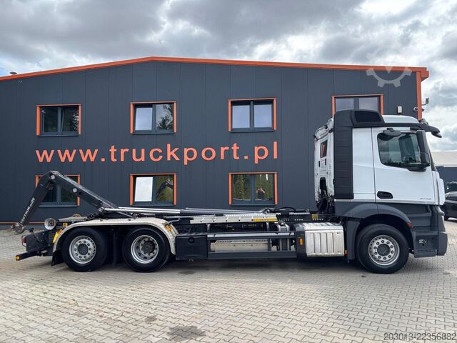 रोल-ऑफ टिपर ट्रक MERCEDES-BENZ Actros 2745 6x2 Abrollkipper Meiller RS2170