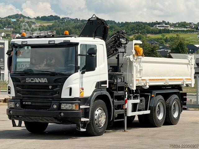 Kamionska dizalica SCANIA P 410 Kipper 5,05m * KRAN/FUNK + BORDMATIC *6x4