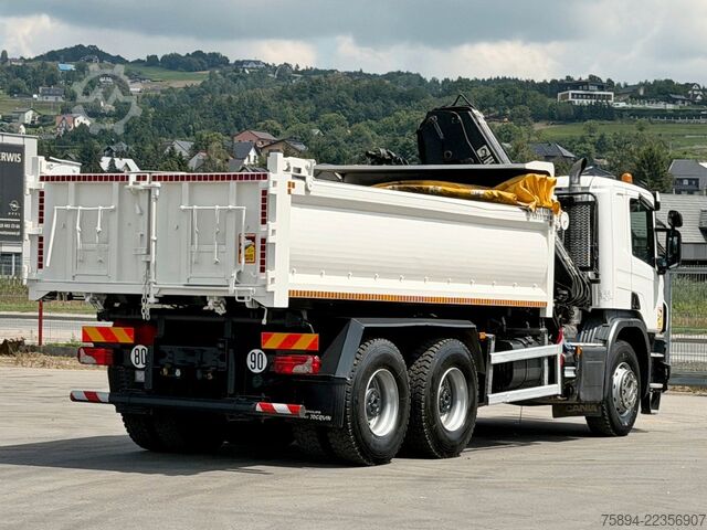 Kamionska dizalica SCANIA P 410 Kipper 5,05m * KRAN/FUNK + BORDMATIC *6x4