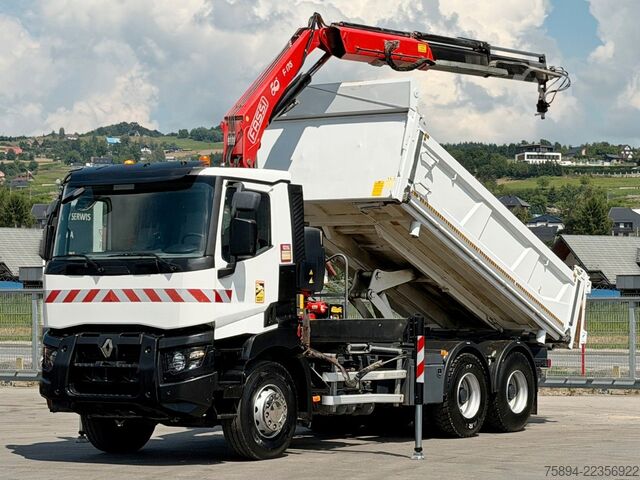 Kamionska dizalica RENAULT C 380* KIPPER 5,20 m* KRAN/FUNK * TOPZUSTAND !