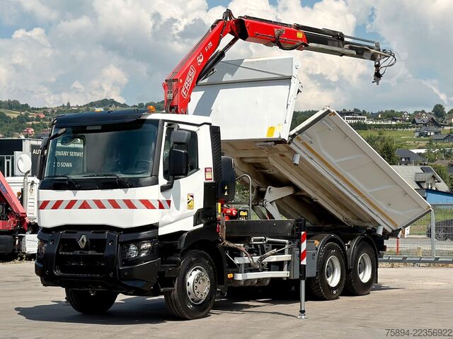 Kamionska dizalica RENAULT C 380* KIPPER 5,20 m* KRAN/FUNK * TOPZUSTAND !