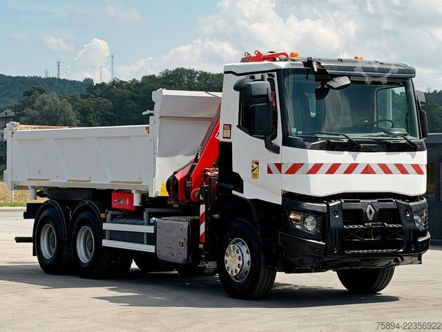 Kamionska dizalica RENAULT C 380* KIPPER 5,20 m* KRAN/FUNK * TOPZUSTAND !