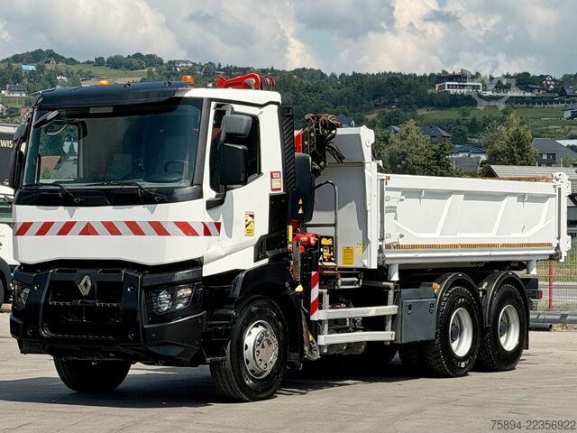 Kamionska dizalica RENAULT C 380* KIPPER 5,20 m* KRAN/FUNK * TOPZUSTAND !