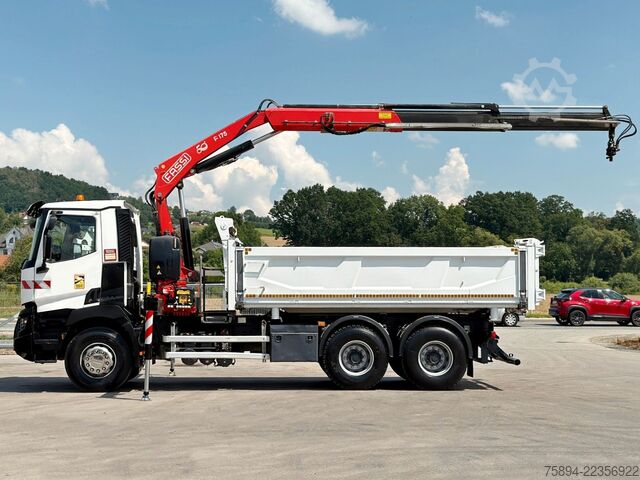 Kamionska dizalica RENAULT C 380* KIPPER 5,20 m* KRAN/FUNK * TOPZUSTAND !