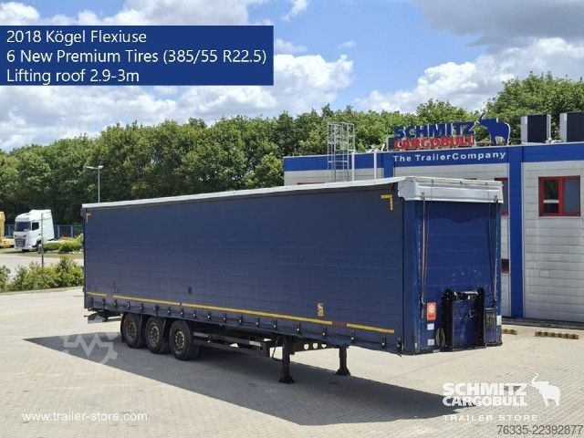 Semirremolque abierto con toldo Kögel Curtainsider Mega
