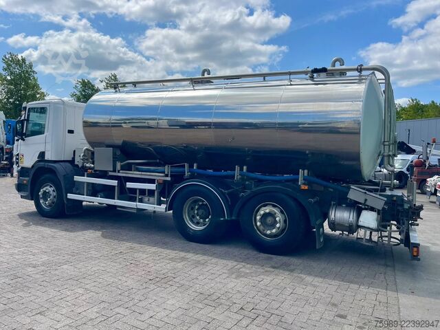 Tanker truck Scania G 114 - 340  FOOD TANK RETARDER,  HYDRAULIC, PTO
