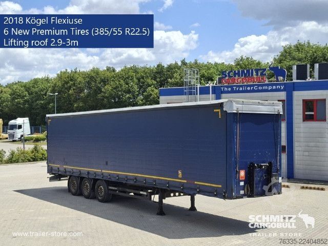 Gjysmërimorkio e hapur me mushama Kögel Curtainsider Mega