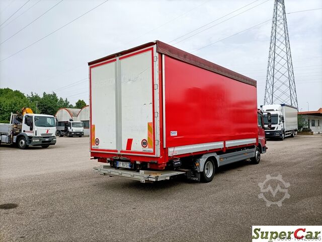 Kamion s ravnom platformom s ceradom i vratima prtljažnika Mercedes-Benz ATEGO 816