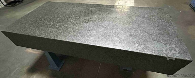 Mesa de inspección, mesa de medición, placa de medición Hartgestein Messplatte Granit  2000x1000x250 mm incl. Gestell