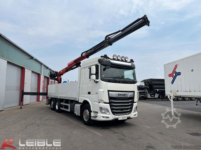 Grúa montada en camión DAF XF 480*Palfinger Kran*Lift/Lenkachse*394 TKM*