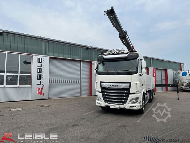 Grúa montada en camión DAF XF 480*Palfinger Kran*Lift/Lenkachse*394 TKM*