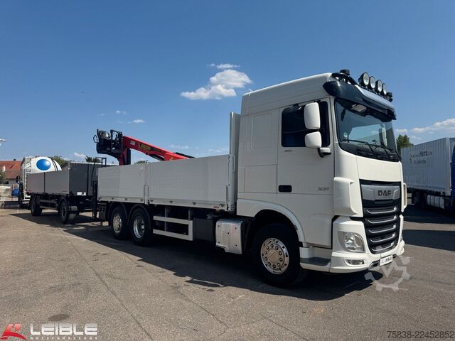 Grúa montada en camión DAF XF 480*Palfinger Kran*Lift/Lenkachse*394 TKM*