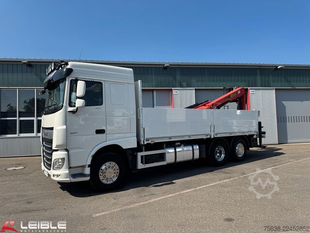 Grúa montada en camión DAF XF 480*Palfinger Kran*Lift/Lenkachse*394 TKM*