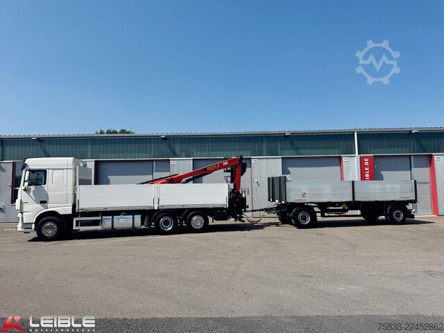 Tovornjak s ploščadjo DAF XF 480*Palfinger Kran*Lift/Lenkachse*394 TKM*