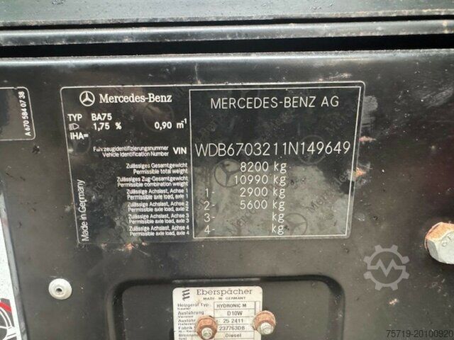 Kiper kamion Mercedes-Benz 816 DK Vario 4x2 Hinterkipper/Euro5
