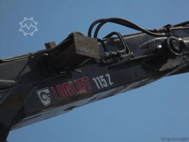 נגרר פלטפורמה Scania R730 V8 + Euro 5 + Loglift 115Z + 6X4