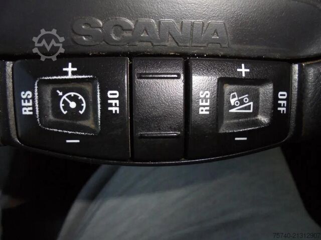 Rimorchio della piattaforma Scania R730 V8 + Euro 5 + Loglift 115Z + 6X4