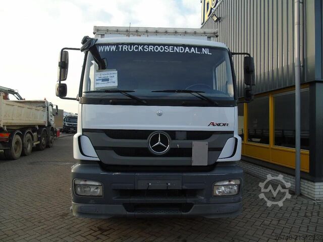 Curtain sided Mercedes-Benz Axor 1829 + euro 5 + lift + manual