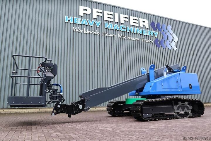 Teleskopbühne Aichi SR12CSM Diesel, Tracked Boomlift, 14.1m Working He