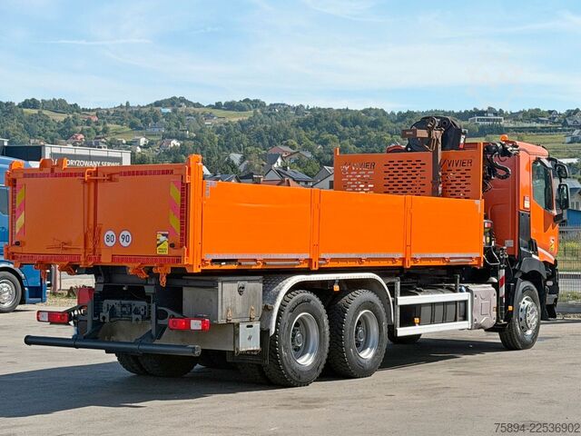 Kamyon üzerine monteli vinç RENAULT C 430 *KIPPER 6,45m*HIAB 144 BS-3 HIDUO/FUNK*6x4