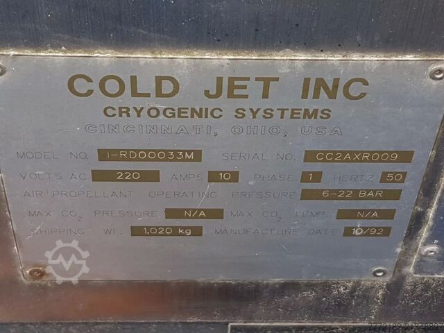 শুষ্ক বরফ ব্লাস্টিং সরঞ্জাম Cold Jet RDS 1000 A