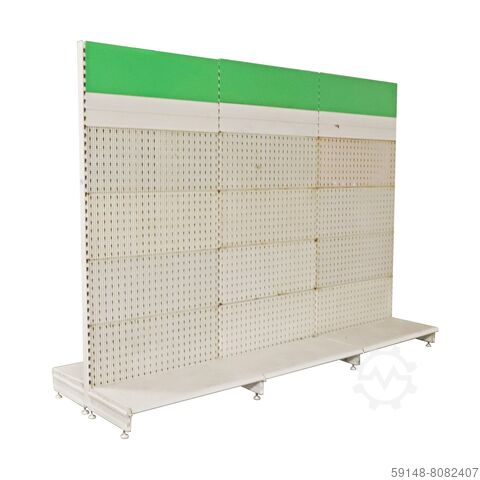 Used shelves storage rack Complete with accessories, W: 3030, D: 1050, H: 2270 (mm). 