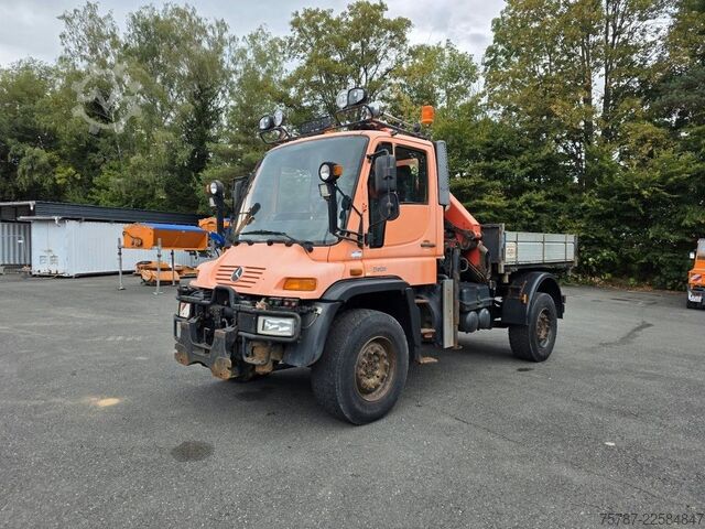 Overig UNIMOG U 500 3-Seiten-Kipper mit Kran PK 9501