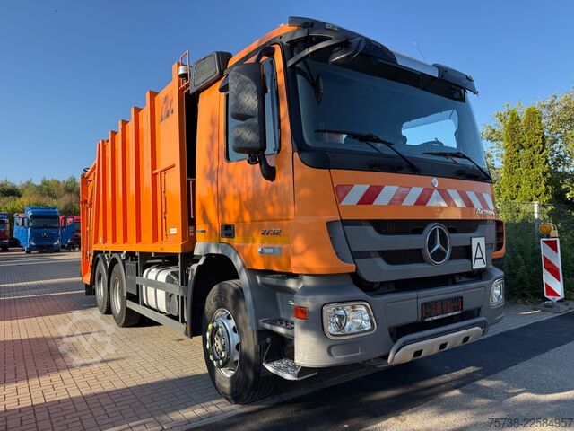 कचरा ट्रक MERCEDES-BENZ Actros 2732 6x4 Müllwagen/BLATT-BLATT/Klima/EEV
